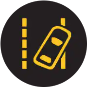 Corolla Lane Departure Alert (LDA) warning light