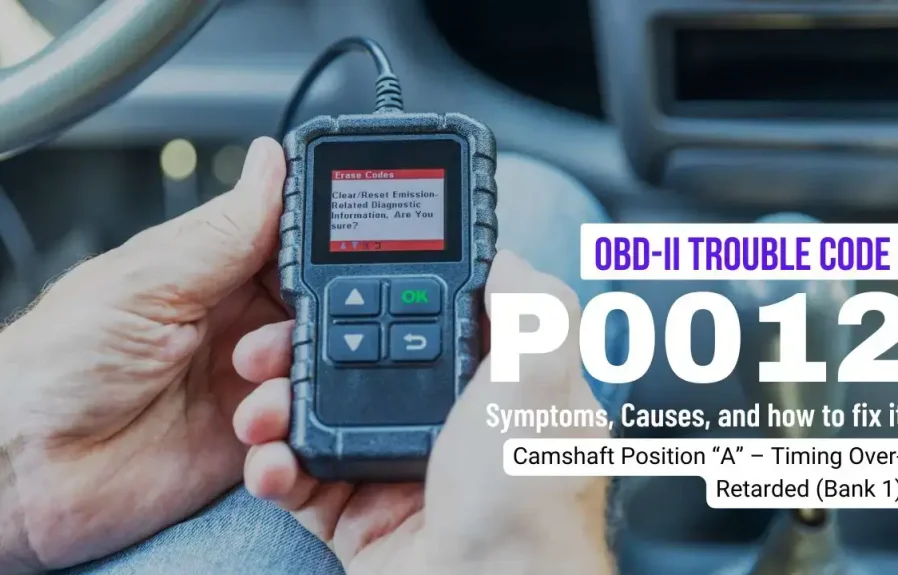 P0012 Intake Camshaft Position Timing is Over-Retarded on Bank 1 Fault: What is it?