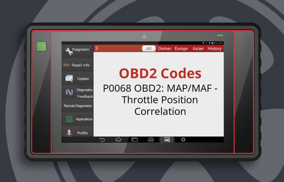 P0068 MAP/MAF – Throttle Position Correlation Fault: What is it?