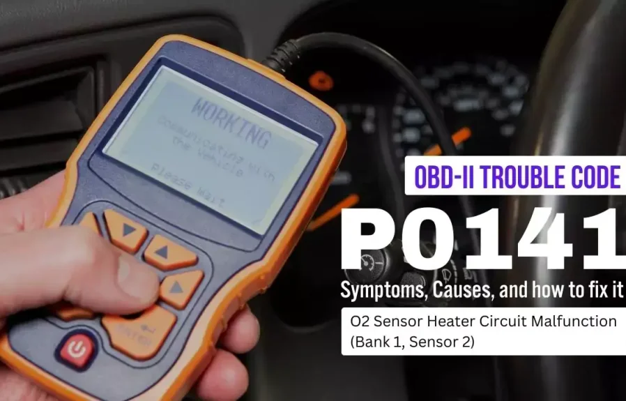 P0141 Oxygen Sensor Heater Circuit Malfunction (Bank 1, Sensor 2) Fault: What is it?